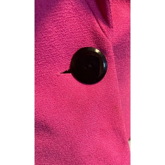 Jessica Howard Barbie Pink Single Button Black Cuff Blazer Sz 8 - Picture 5 of 8